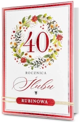 Karnet Rocznica ślubu 40 - Pan Dragon