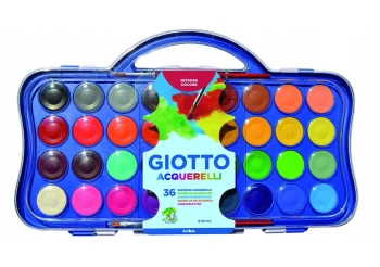 Farby akwarelowe w pastylkach 36 kolorów GIOTTO