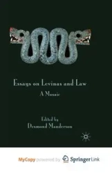 Essays on Levinas and Law - Desmond Manderson