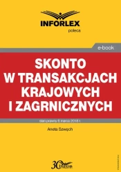 eBook Skonto w transakcjach krajowych i zagranicznych - Aneta Szwęch