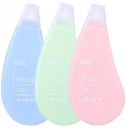 Korektor w taśmie Macaron 5mmx8m mix - DELI