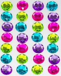 Dżety samoprzylepne Multicolor 28szt - Brewis