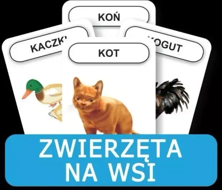 Rozwijamy mowę i myślenie - Zwierzęta na wsi. - KOMLOGO