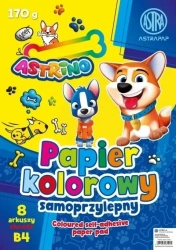 Zeszyt papierów kolorowych samoprzylepnyh (10szt) - ASTRA papiernicze
