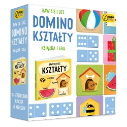 Baw się i ucz Domino Kształty Gra i książka - Wilga Play