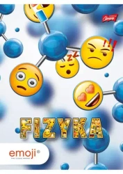Zeszyt A5 60k kratka lam. Fizyka Emoji p10  MAJEWSKI