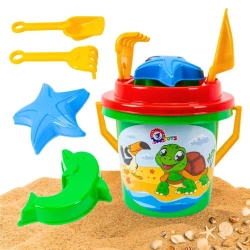 Wiaderko do piasku z sorterem i akcesoriami - Technok