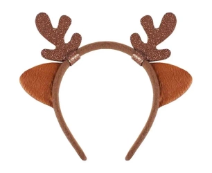 Opaska renifera z uszami brązowa - Godan