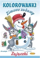 Kolorowanki. Zimowe zabawy - Zwierzątka - praca zbiorowa