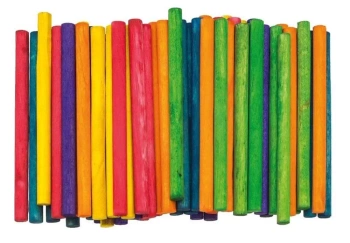 Patyczki kreatywne okrągłe 10cmx6mm 50szt - Brewis