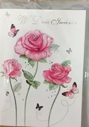 Karnet imieniny B6 Premium 26 + koperta - Panorama