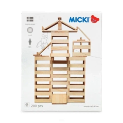 Klocki drewniane 200szt - MICKI