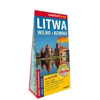 Comfort! map Litwa, Wilno, Kowno 1:700 000 w.2025 - praca zbiorowa