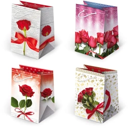 Torebki ozdobne TT5-22 Czerwone Róże 10 sztuk - PAW S.C.