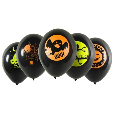 Balony z neonowym nadrukiem 5szt - Arpex