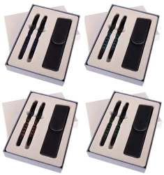 Pióro + długopis Dorian w etui mix - Cresco