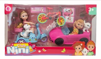 Laleczki z psami i pojazdami - SWEDE