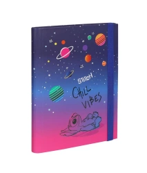 Teczka A5 przestrzenna tekturowa z gumką Disney Black wzór 1 - PATIO