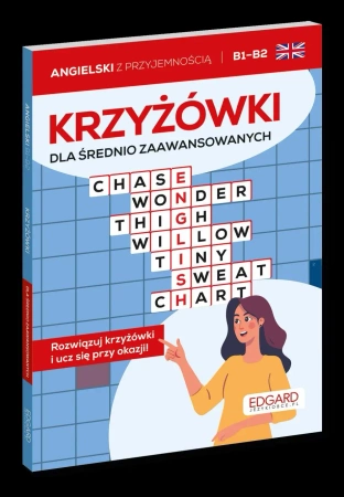 Angielski. Krzyżówki dla średnio zaawans. B1-B2 - praca zbiorowa