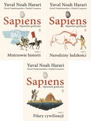 Sapiens Opowieść graficzna 1+2 +3 Narodziny + Filary+ Mistrzowie - Noah Yuval Harari