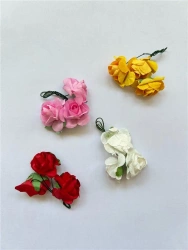 Różyczki papierowe mix kolorów - Brewis