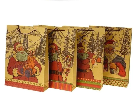 Torebka prezentowa z motywem świątecznym MIX - ADAR