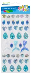 Ozdoby Dekoracyjne Samoprzylepne Syrenka niebieskie Craft with Fun 567265