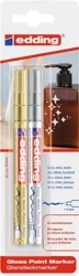 Marker olejowy połyskujący 1-2mm 2 kolory - Edding