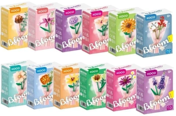 Klocki Kwiatki mix - Immaster-Koco