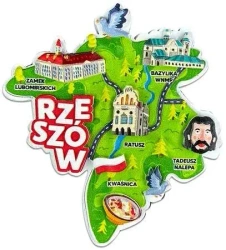 Magnes I love Poland Rzeszów ILP-MAG-C-RZE-13 - Pan Dragon