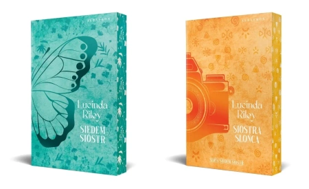 Siedem Sióstr x8 Lucinda Riley KOMPLET 1 2 3 4 5 6 7 8 BARWIONE KRAWĘDZIE - Riley Lucinda