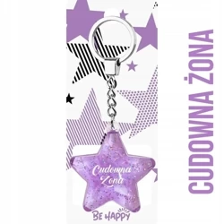 Brelok gwiazdka Cudowna Żona - Be-Happy Gifts