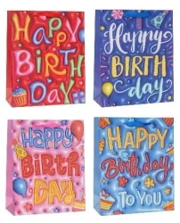 Torebka ozdobna 26x32x10cm party mix ROZETTE