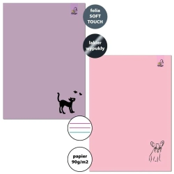 Zeszyt A5/32K 3-linie kolor 90g Animal S1 (10szt) - Bee-bee