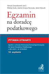 Egzamin na doradcę podatkowego. Pytania otwarte - praca zbiorowa