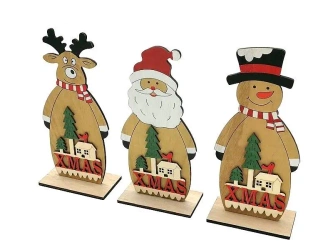 Dekoracja świąteczna drewniana MIX - ADAR