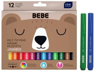 Mazaki jumbo 12 kolorów Bebe Friends - INTERDRUK