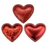 Dekoracje samoprzylepne serca 12szt - Titanum