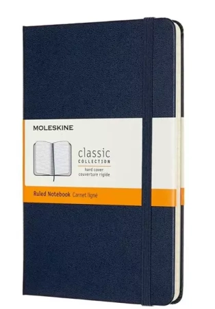 Notes Classic 11,5x18 tw. linie sapphire blue - Moleskine