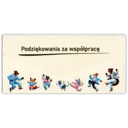 Karnet-koperta Podziękowanie za wspópracę - Trend