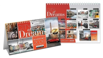Kalendarz 2026 biurkowy City of Dreams - Kukartka