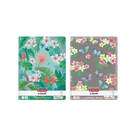 Brulion na spirali A4/80K kr Ladylike (5szt) - HERLITZ