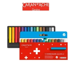 Kredki akwarelowe woskowe 15 kolorów - Carandache