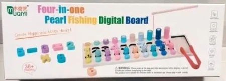 Drewniany zestaw edukacyjny - cyferki i rybki - TOYS Paweł Wojda