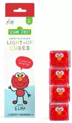 Glo Pals Kostki sensoryczne świecące w wodzie Elmo Ulica Sezamkowa, zabawka