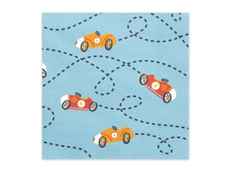 Serwetki Autka 33x33cm mix 12szt - PartyDeco