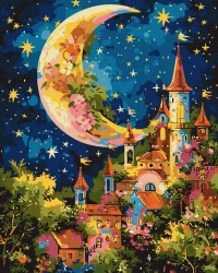 Malowania po numerach - Gwiezdny pałac 40x50cm - Ideyka