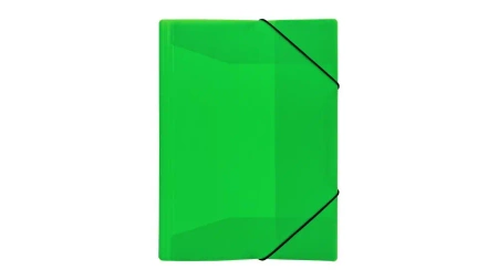 Teczka z gumką A4 PP neon zielona - Biurfol