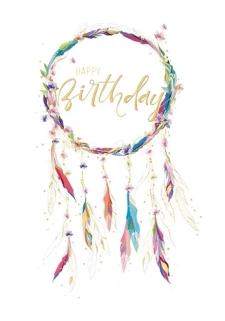 Karnet B6 + koperta MO8267X1 Urodziny Łapacz snów - Turnowsky