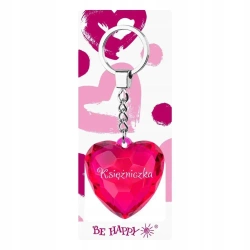 Brelok serce - Księżniczka - Be-Happy Gifts